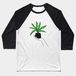 Hand Holding Houseplant Baseball T-Shirt